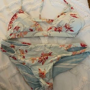 ROXY side slit bikini bottoms